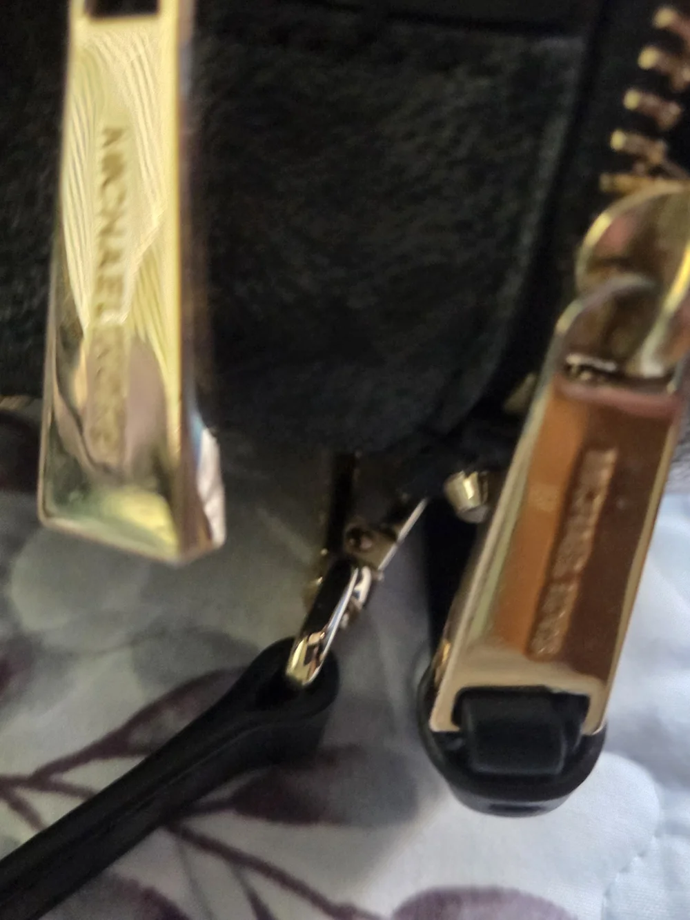 Michael Kors Brown and Beige Mini Backpack with Gold Hardware